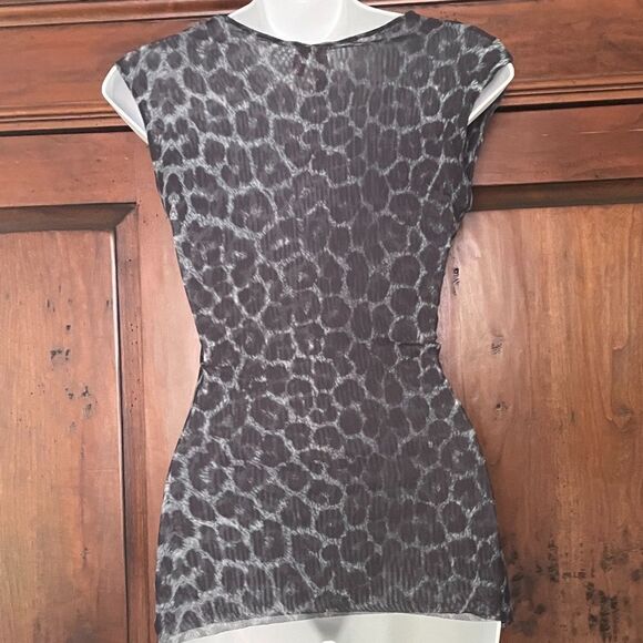 New Women's SWEET PEA by Stacy Frati Leopard Print Sleeveless Top Size M - Picture 3 of 9